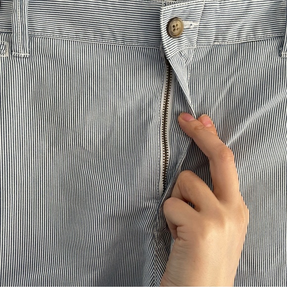 RALPH LAUREN POLO Shorts Size 10 US 14 UK Blue/white Striped Ladies - Picture 2 of 8